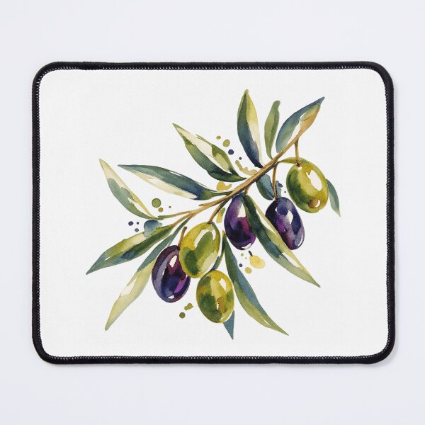 Item preview, Abstract Watercolor Olive Branch designed and sold by KawaiiDesigns26.