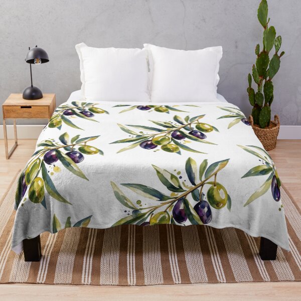 Item preview, Abstract Watercolor Olive Branch designed and sold by KawaiiDesigns26.