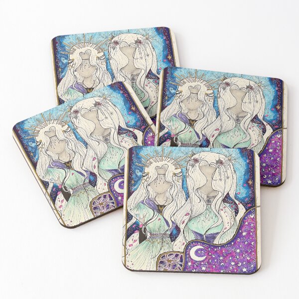 Item preview, Celestial Twins designed and sold by Trendy Mori.