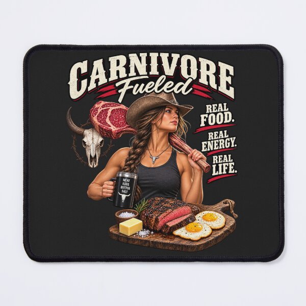 Item preview, CARNIVORE FUELED - REAL FOOD REAL ENERGY REAL LIFE designed and sold by CarnivoreGifts.