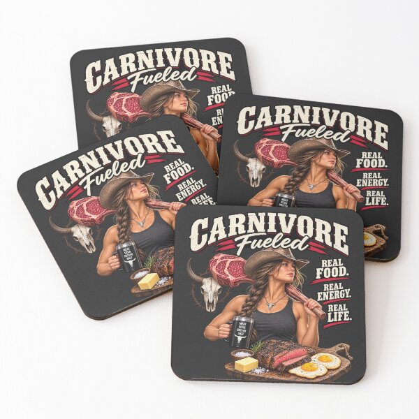 Item preview, CARNIVORE FUELED - REAL FOOD REAL ENERGY REAL LIFE designed and sold by CarnivoreGifts.