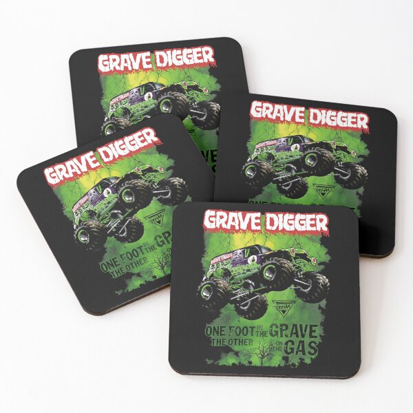 Item preview, One Foot In The Grave The Other On The Gas Grave Digger Monster Jam designed and sold by onlytiggokk.