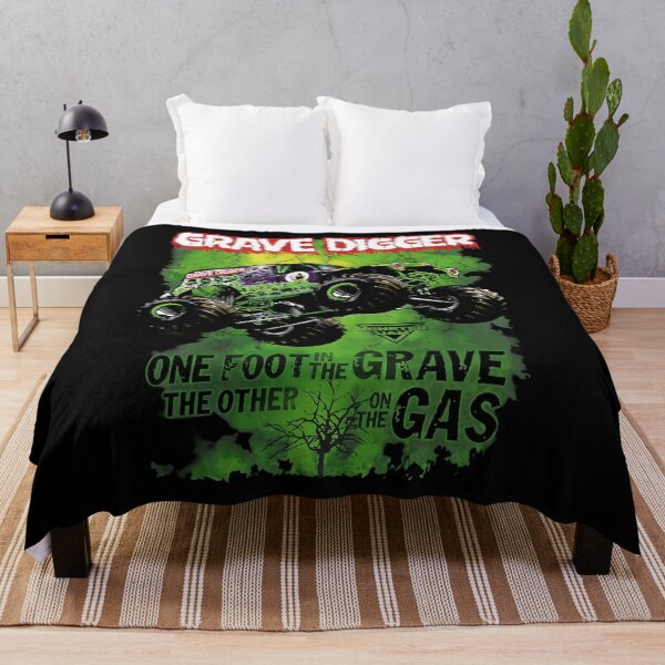 Item preview, One Foot In The Grave The Other On The Gas Grave Digger Monster Jam designed and sold by onlytiggokk.
