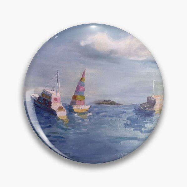 Item preview, Three Boats on Lake Lanier designed and sold by Rossi Fine Art Gallery.