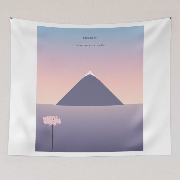 Item preview, Cherry Blossom Season Mount Fuji Poster designed and sold by kd2010.