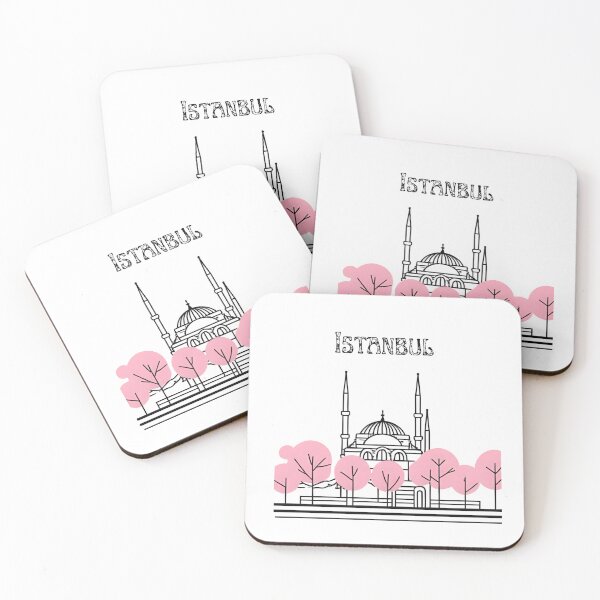 Item preview, Istanbul Turkey Skyline Art – Ottoman Inspired Travel Poster designed and sold by Eclipse 3699.