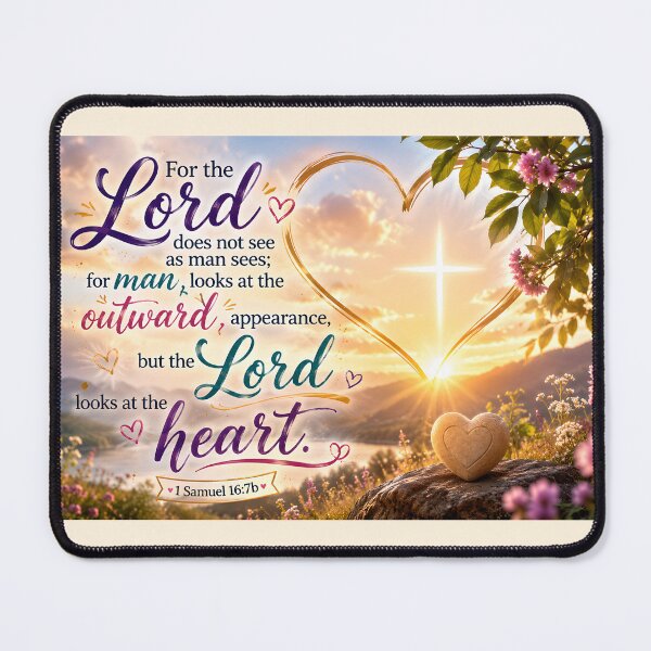 Item preview, The Lord Looks at the Heart designed and sold by Stubblejumper Artworks.