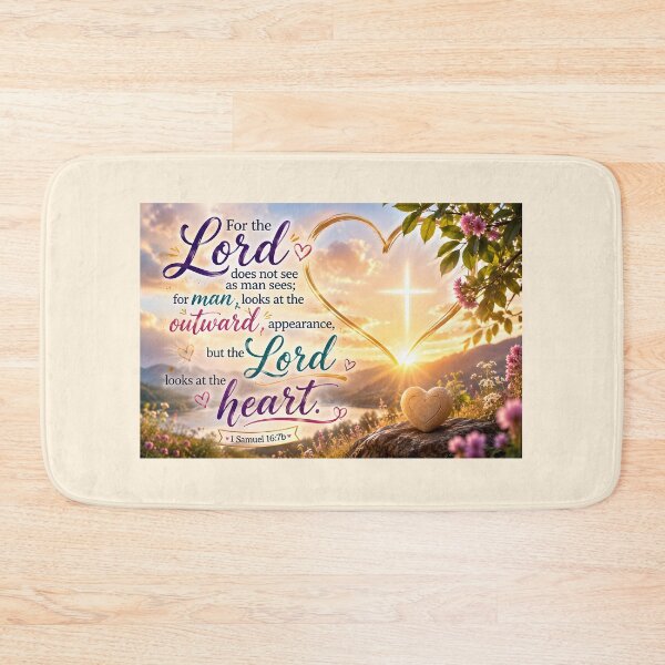Item preview, The Lord Looks at the Heart designed and sold by Stubblejumper Artworks.