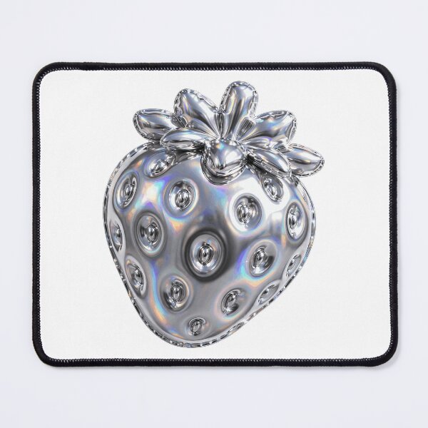Item preview, Puffy Inflated Chrome Strawberry designed and sold by Teeny Quities.
