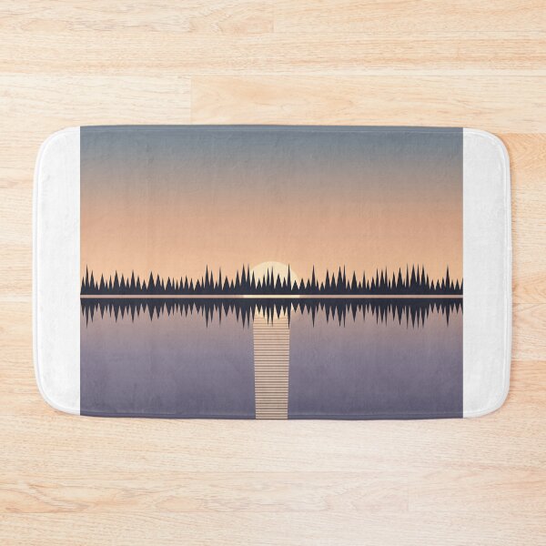 Item preview, Still Waters Quiet Mind Forest Lake Poster designed and sold by kd2010.
