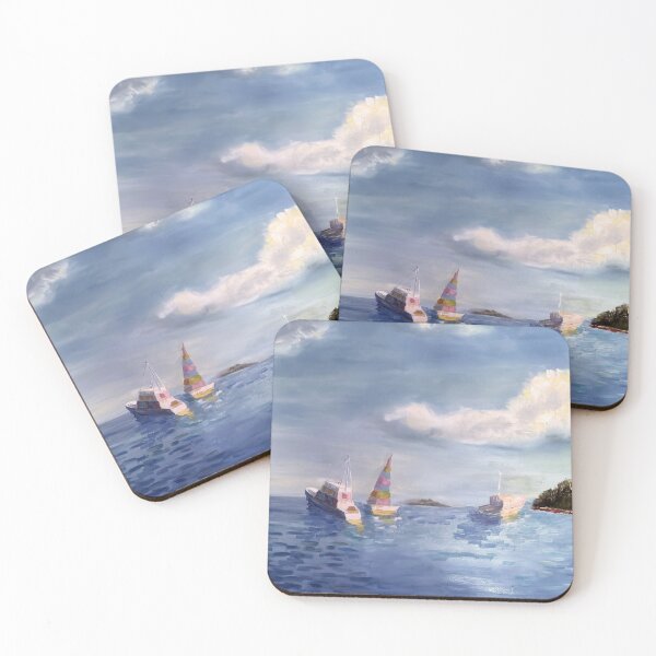 Item preview, Three Boats on Lake Lanier designed and sold by Rossi Kelton.