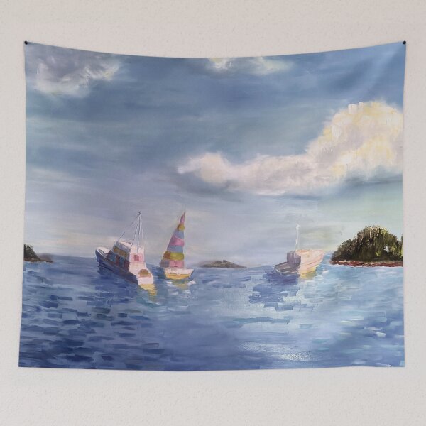 Item preview, Three Boats on Lake Lanier designed and sold by Rossi0 .