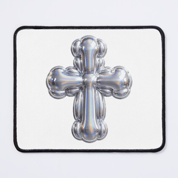 Item preview, Puffy Inflated Chrome Cross designed and sold by Teeny Quities.