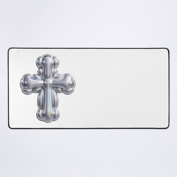 Item preview, Puffy Inflated Chrome Cross designed and sold by Teeny Quities.