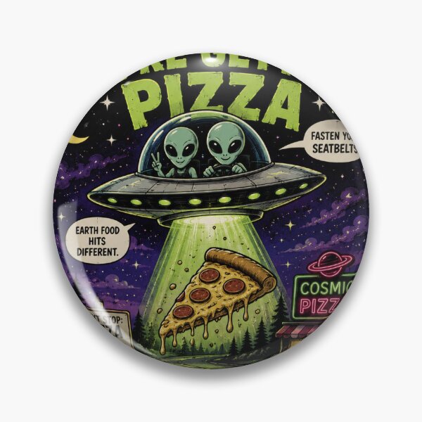 Item preview, Cosmic Alien Pizza designed and sold by DuskFirefly.