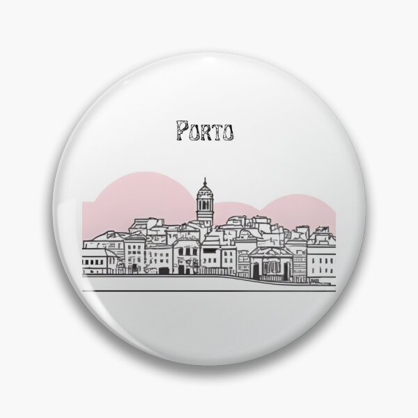 Item preview, Porto Portugal Skyline Drawing – Vintage Style City Art designed and sold by Eclipse 3699.