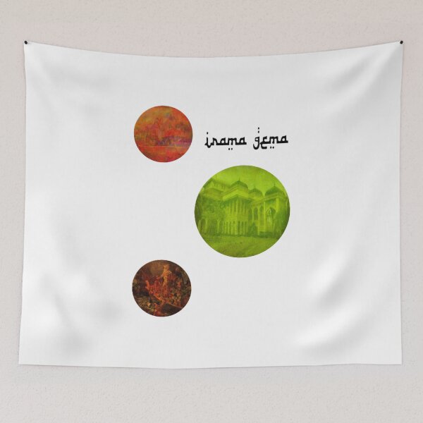Item preview, Irama Gema Triptych T-shirt design designed and sold by Om Pharaoh Records.