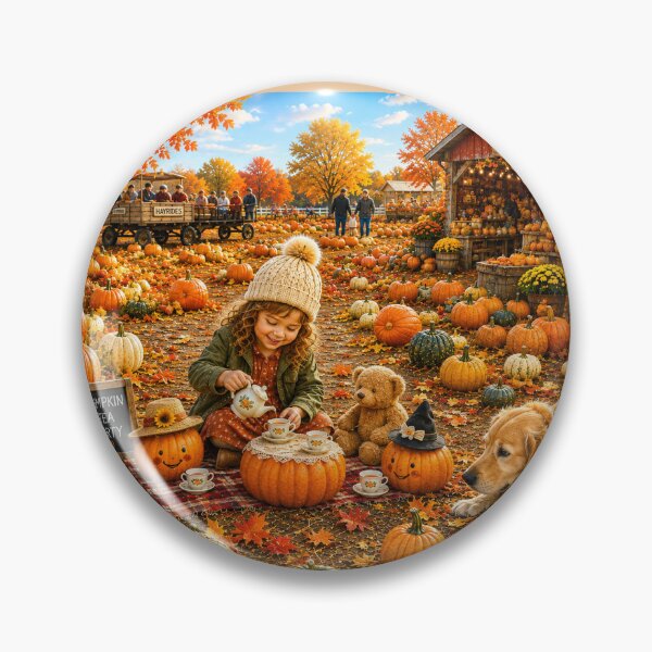 Item preview, Pumpkin Patch Tea Party designed and sold by Novel Works Studio.