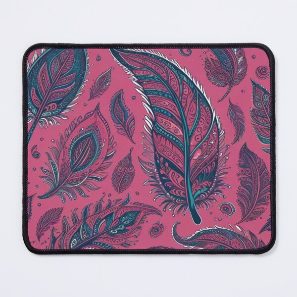 Item preview, Vibrant Pink Ornamental Feather Pattern designed and sold by Harmonic_Layers.