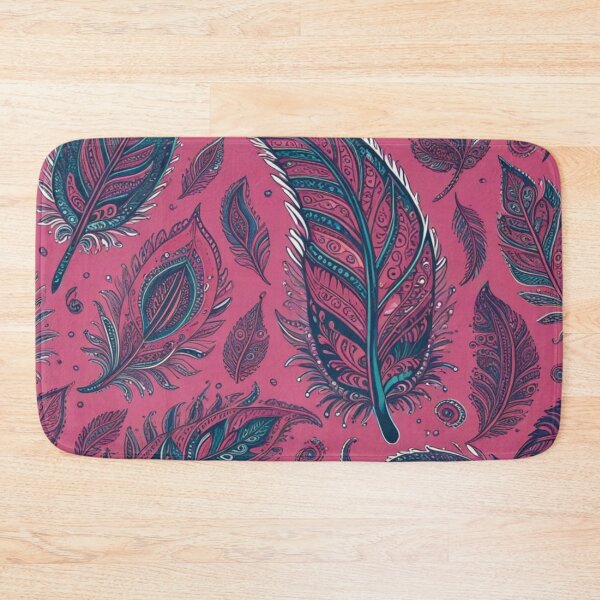 Item preview, Vibrant Pink Ornamental Feather Pattern designed and sold by Harmonic_Layers.
