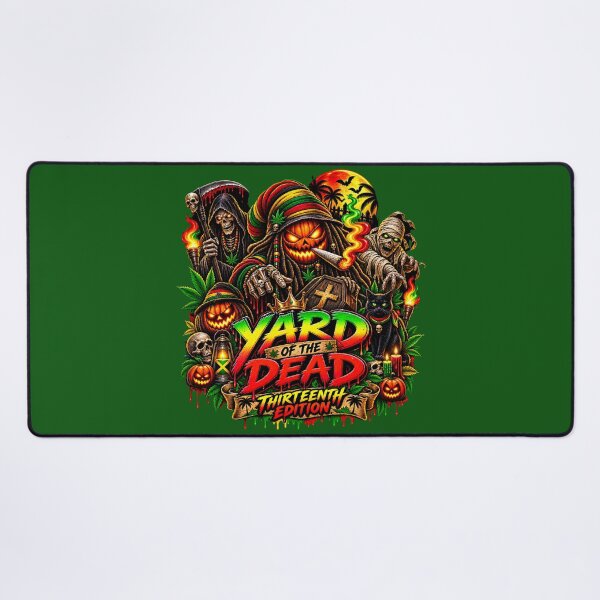 Item preview, Yard of the Dead 13th Edition - Rasta Zombie Pumpkin Reggae Halloween designed and sold by digitalbob60.
