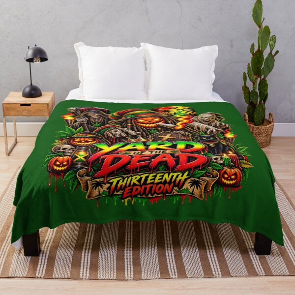 Item preview, Yard of the Dead 13th Edition - Rasta Zombie Pumpkin Reggae Halloween designed and sold by digitalbob60.