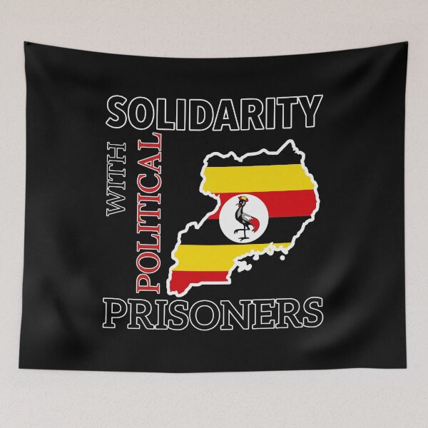Item preview, Solidarity With Political Prisoners Uganda Map designed and sold by onlytiggokk.