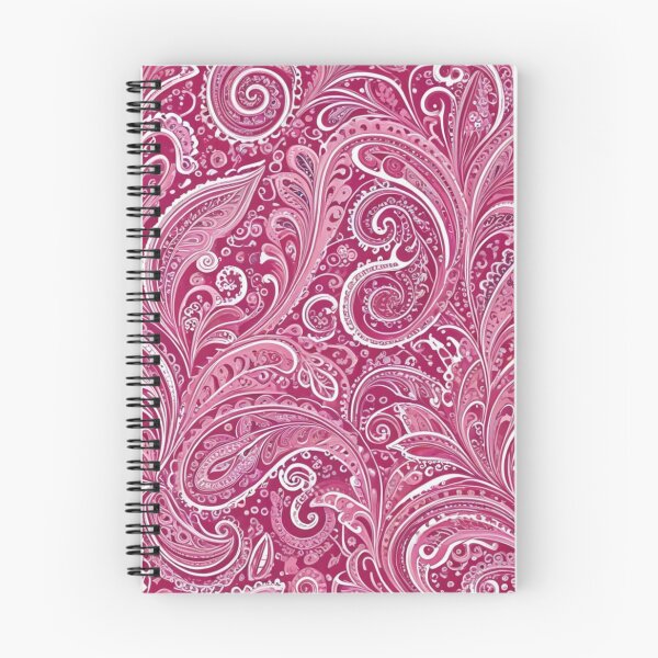 Item preview, Intricate Pink and White Swirling Paisley designed and sold by Harmonic_Layers.