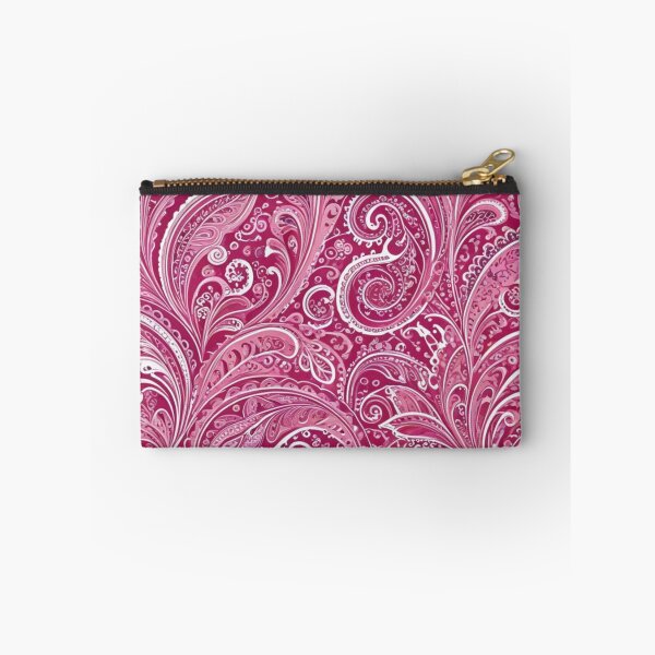 Item preview, Intricate Pink and White Swirling Paisley designed and sold by Harmonic_Layers.