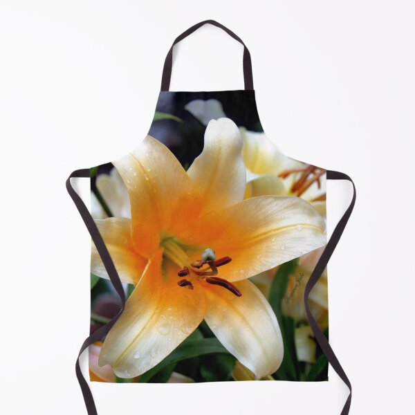 Item preview, Tequila Sunrise Lily with Raindrops designed and sold by SummerJade.