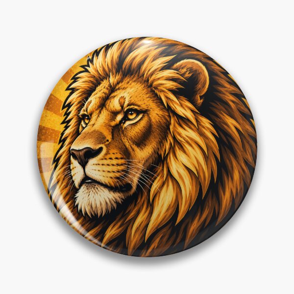 Item preview, Majestic Lion Vintage Wildlife Graphic – Retro American Wilderness designed and sold by ItsAllAbout.