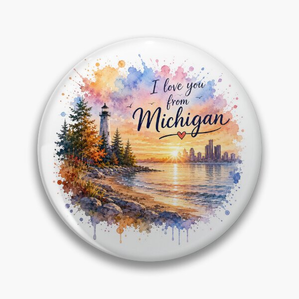 Item preview, Great Lakes Heartlight: Love from a Michigan Sunrise designed and sold by BlissBlvdShop.