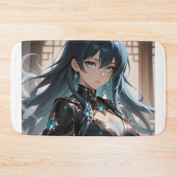 Item preview, Elegant Blue-Haired Arcane Mage with Turquoise Gems designed and sold by Killington.