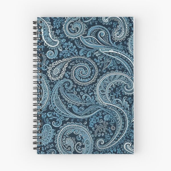 Item preview, Dark Blue Swirling Paisley Lace designed and sold by Harmonic_Layers.
