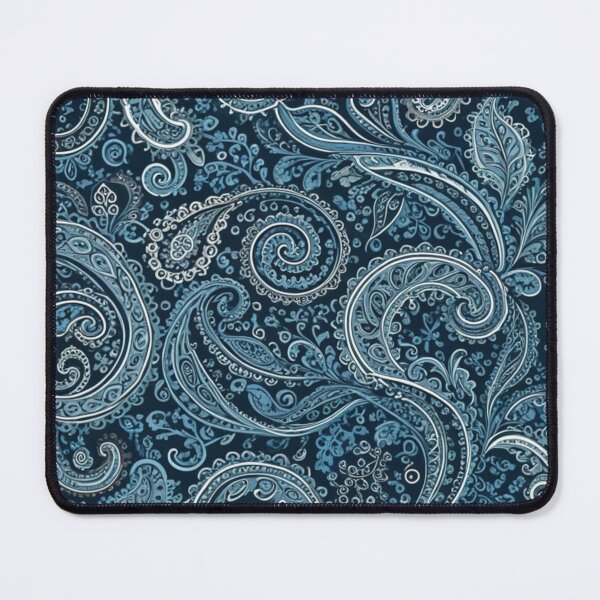 Item preview, Dark Blue Swirling Paisley Lace designed and sold by Harmonic_Layers.
