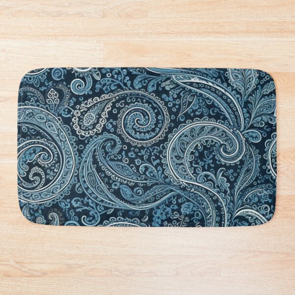 Item preview, Dark Blue Swirling Paisley Lace designed and sold by Harmonic_Layers.