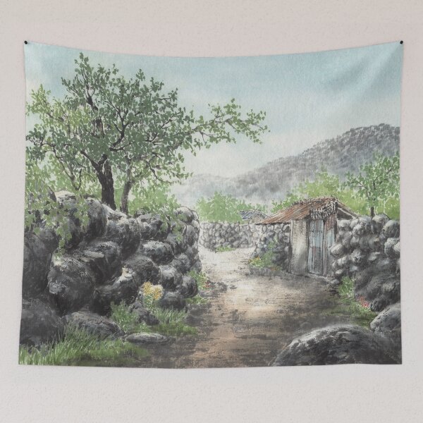 Item preview, August 13th birthday flower Goldenrod Landscape designed and sold by birthflower.