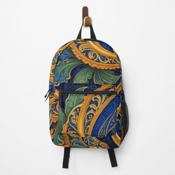 Item preview, Royal Blue and Gold Ornate Swirls designed and sold by Harmonic_Layers.