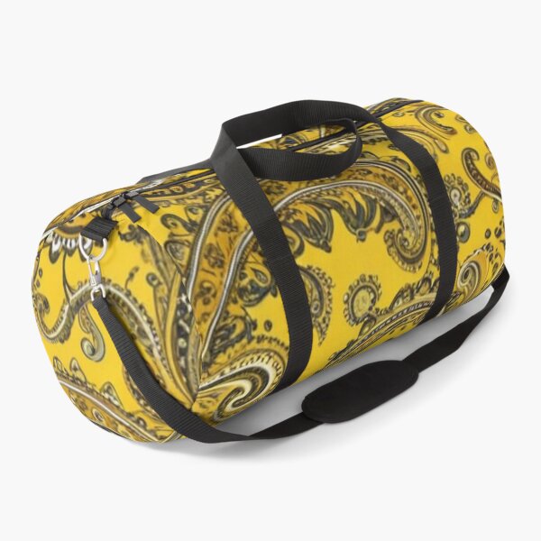 Item preview, Vibrant Mustard Yellow and Gold Paisley designed and sold by Harmonic_Layers.
