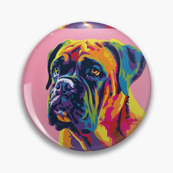 Item preview, Pop art Bullmastiff puppy dog designed and sold by MendaciousMina.
