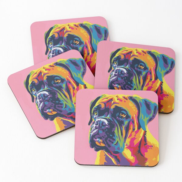 Item preview, Pop art Bullmastiff puppy dog designed and sold by MendaciousMina.