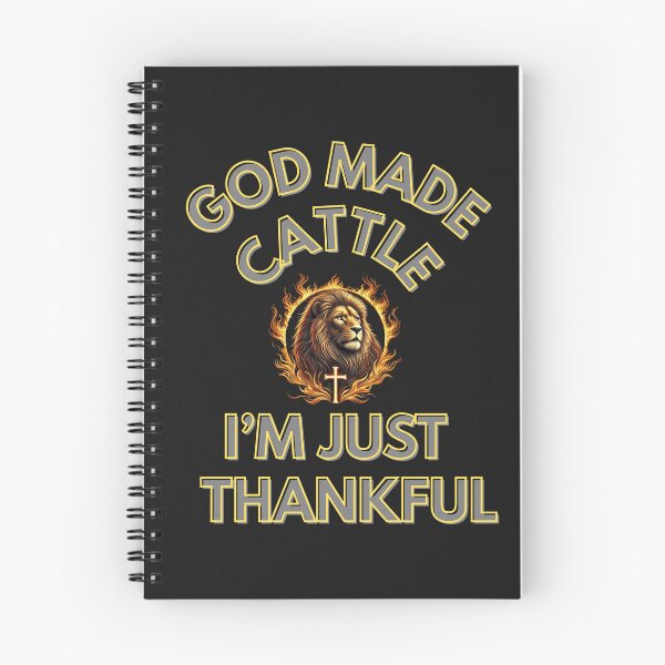 Item preview, GOD MADE CATTLE I'M JUST THANKFUL designed and sold by CarnivoreGifts.