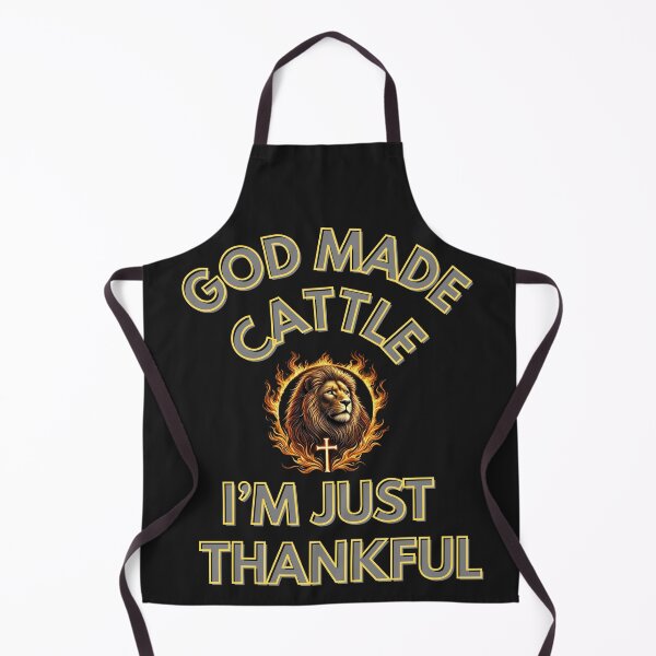 Item preview, GOD MADE CATTLE I'M JUST THANKFUL designed and sold by CarnivoreGifts.