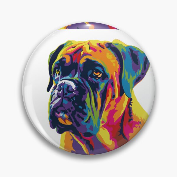 Item preview, Pop art Bullmastiff puppy dog designed and sold by MendaciousMina.