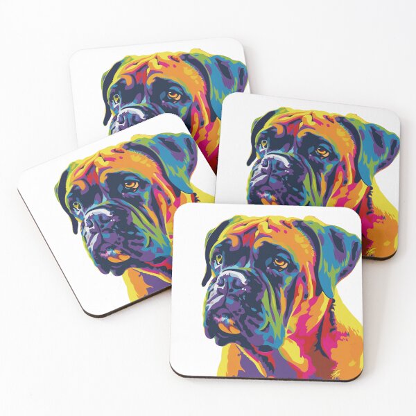 Item preview, Pop art Bullmastiff puppy dog designed and sold by MendaciousMina.