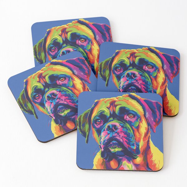Item preview, Pop art Bullmastiff puppy dog designed and sold by MendaciousMina.