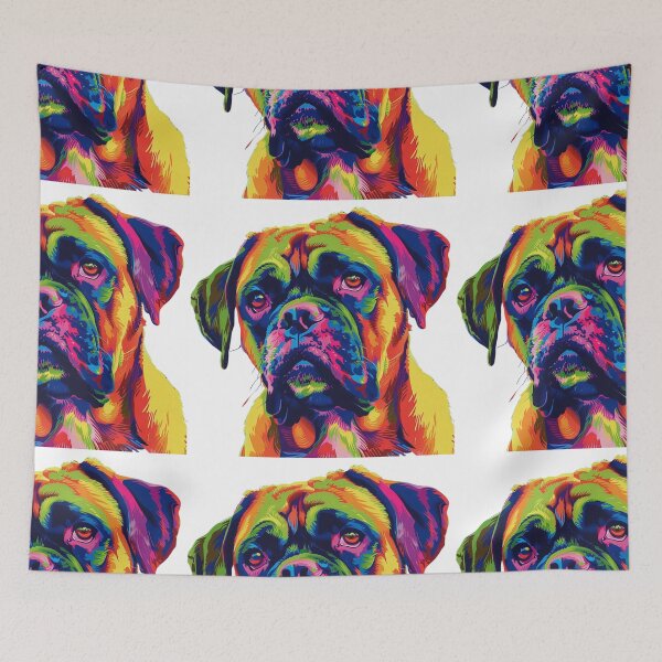 Item preview, Pop art Bullmastiff puppy dog designed and sold by MendaciousMina.