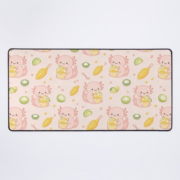 Item preview, Kawaii Axolotl Elote Cup Food Pattern designed and sold by Soft Berry Studio.