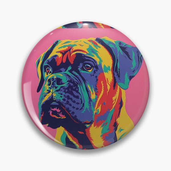 Item preview, Pop art Bullmastiff puppy dog designed and sold by MendaciousMina.
