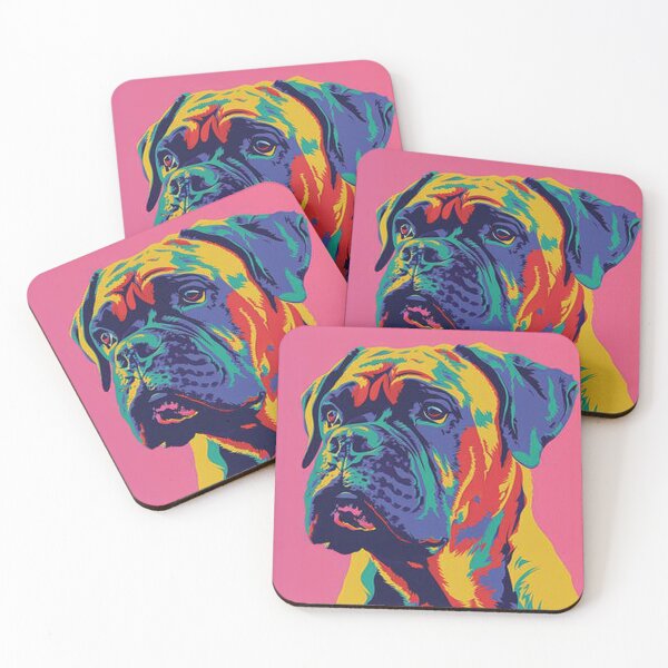 Item preview, Pop art Bullmastiff puppy dog designed and sold by MendaciousMina.